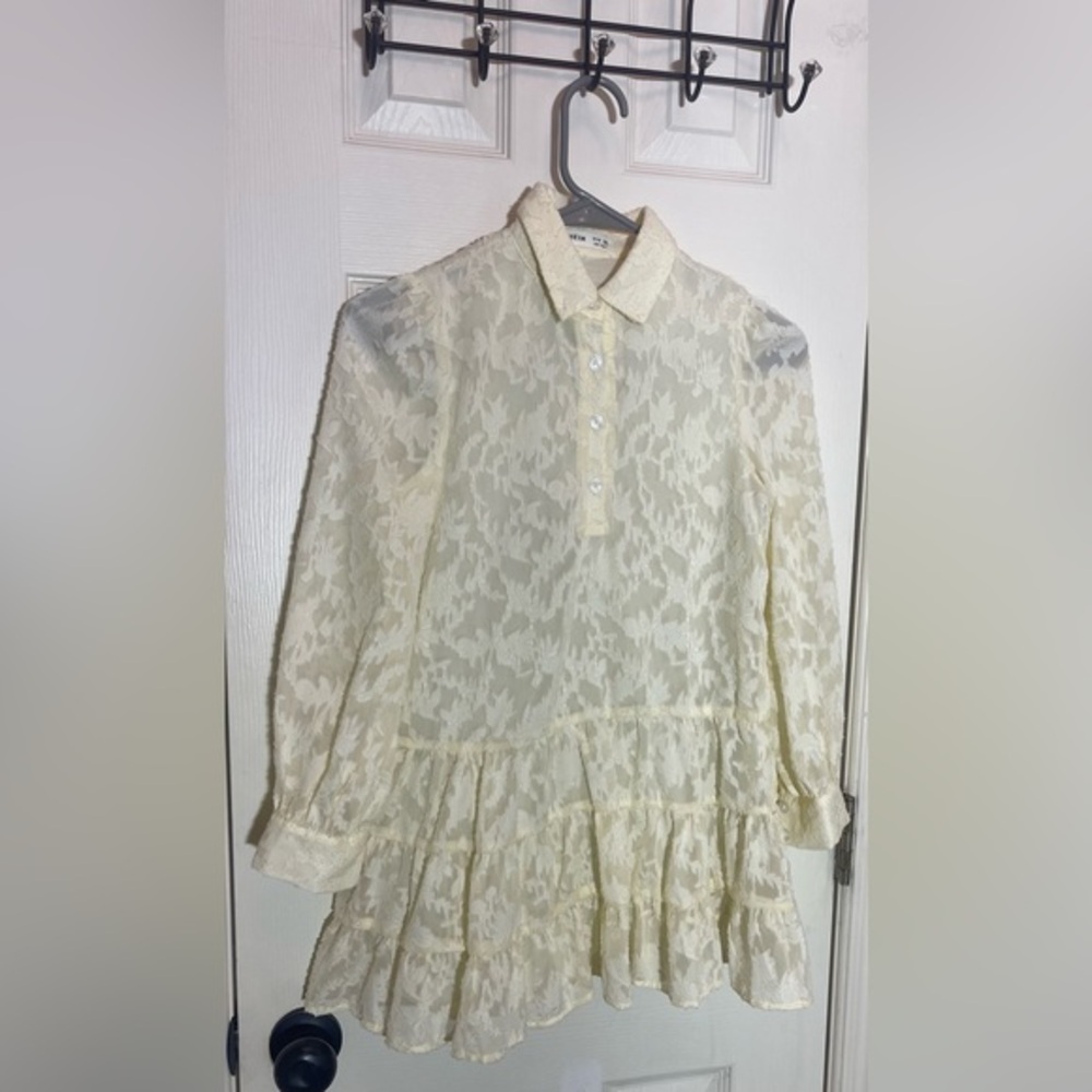 Girls SHEIN cream dress NWOT child size 10